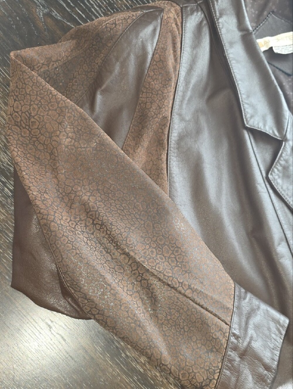 Architect Dark Brown Leather Trench Coat - Picture 4 of 8